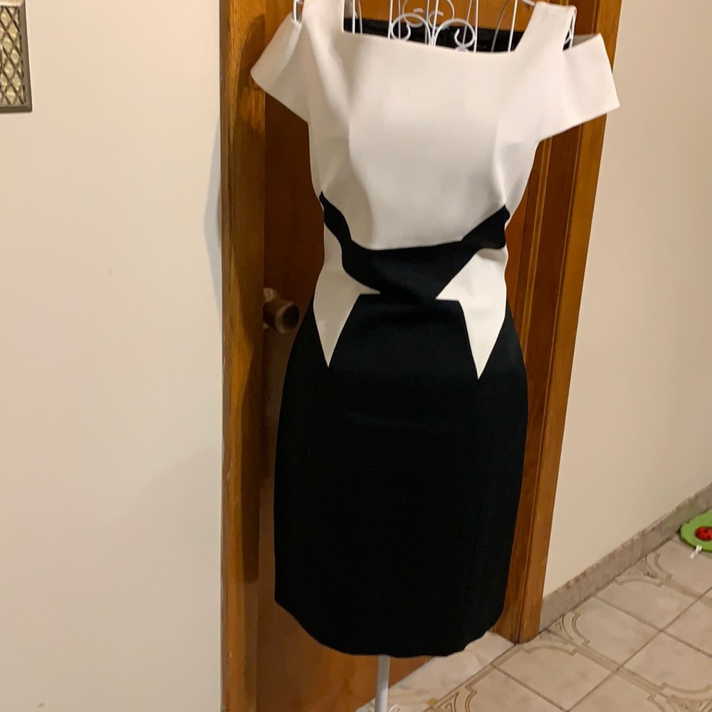 Black and white dress